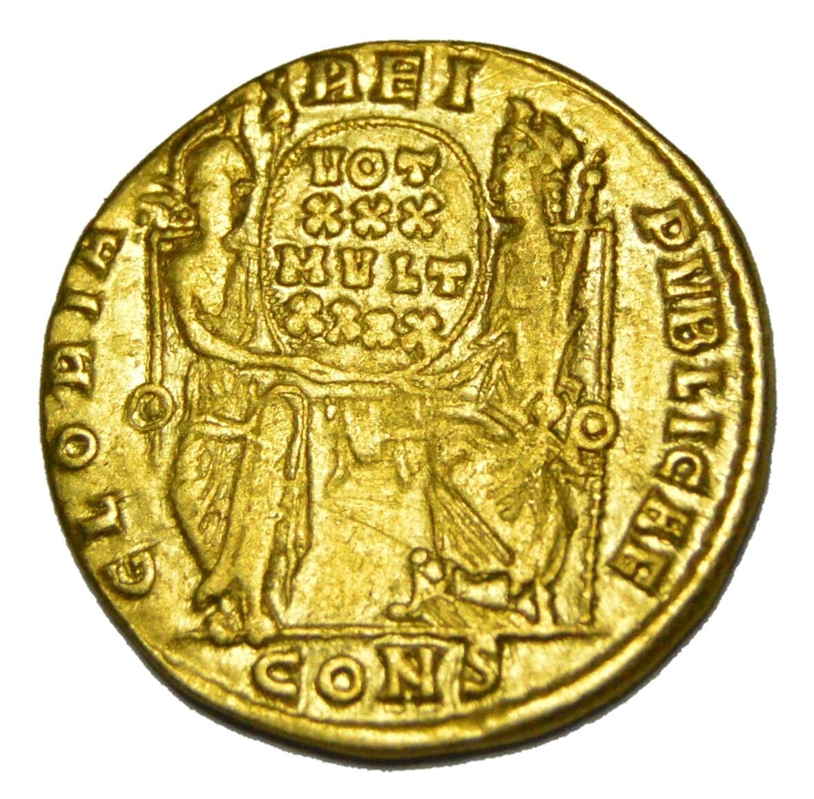 ROMAN EMPIRE CONSTANTIUS II AD 337-361. AV SOLIDUS - Image 2
