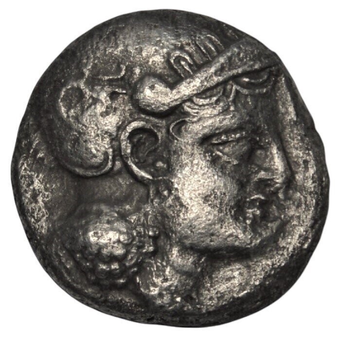 ANCIENT BAKTRIA SOPHYTES AR DRACHM EAGLE SERIES MINT IN OXUS REGIONS 325-300 BC