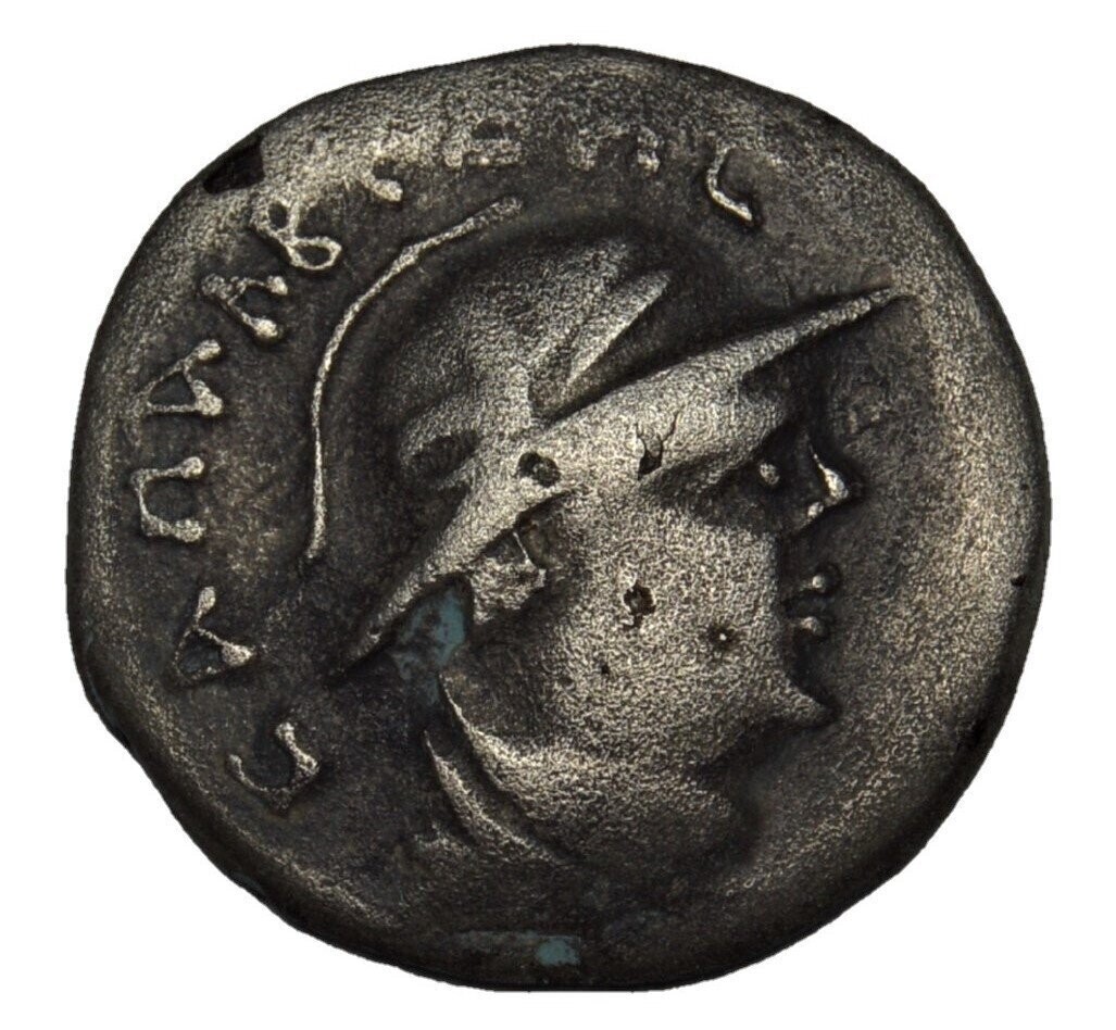 ANCIENT BAKTRIA. YUEH-CHI SAPADBIZES 1ST CENTURY BC. AR DRACHM