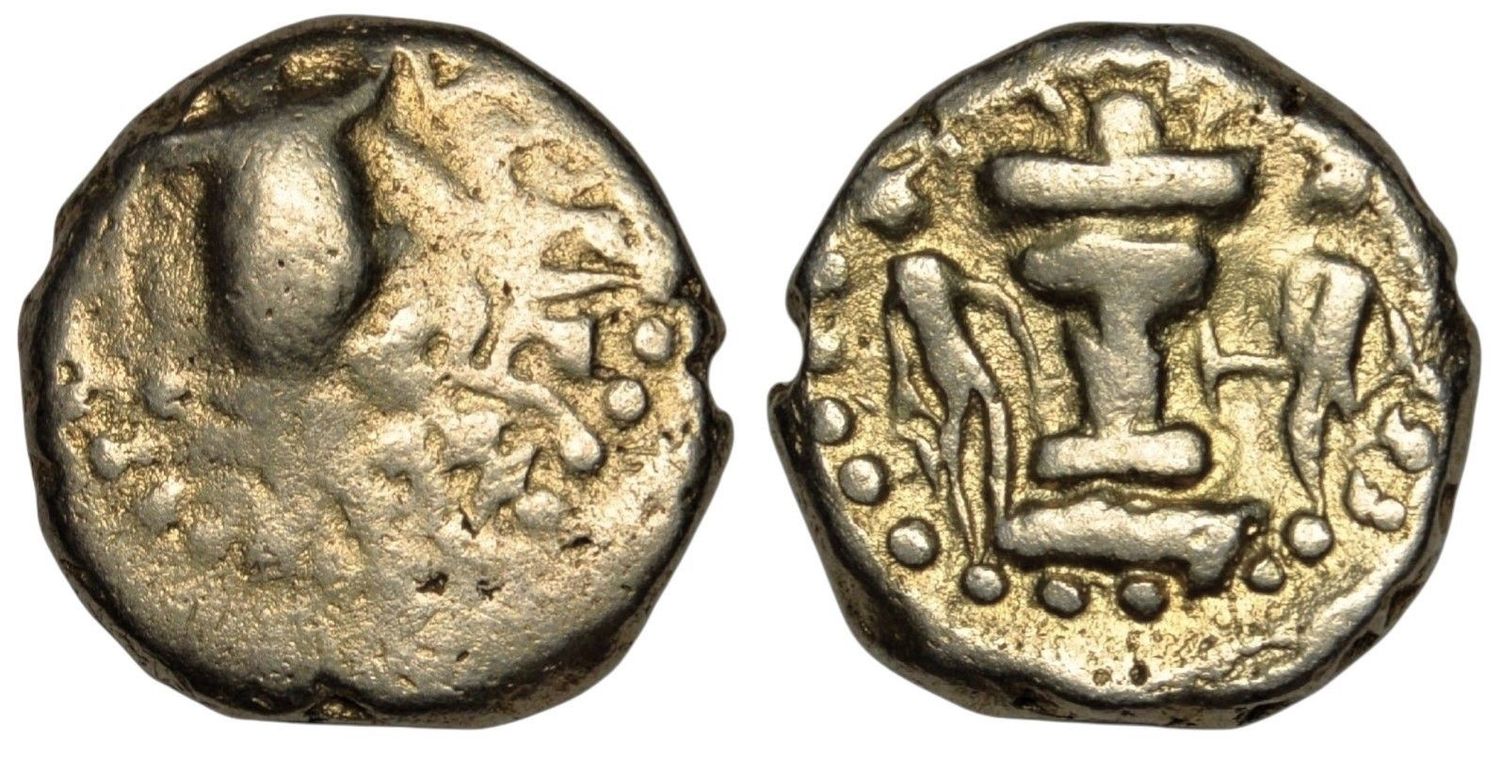 INDO SASANIAN KINGDOM: Sri Harsharuka. Circa 5th-7th Century AD. Pale Dinar